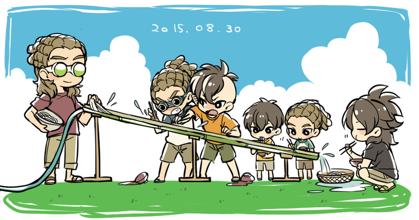 kidou yuuto and fudou akio (inazuma eleven go and 1 more) drawn by saku_anna
