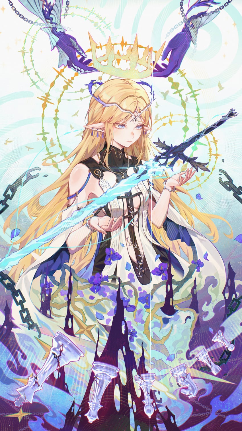 cartethyia and fleurdelys (wuthering waves) drawn by sagi_(sagi_0116)