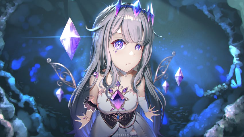 koseki bijou (hololive and 1 more) drawn by brocollie