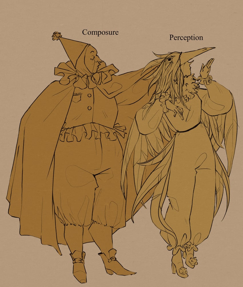 perception and composure (original and 1 more) drawn by hetequilasunset