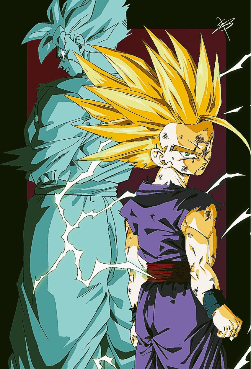 son gohan (dragon ball and 1 more) drawn by reeya