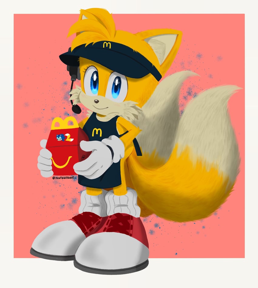 sonic the hedgehog and tails (mcdonald's and 2 more) drawn by mintokitsune