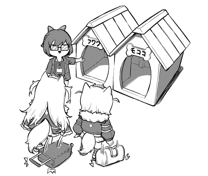 fuwawa abyssgard, mococo abyssgard, and a-chan (hololive and 1 more) drawn by zetsuental