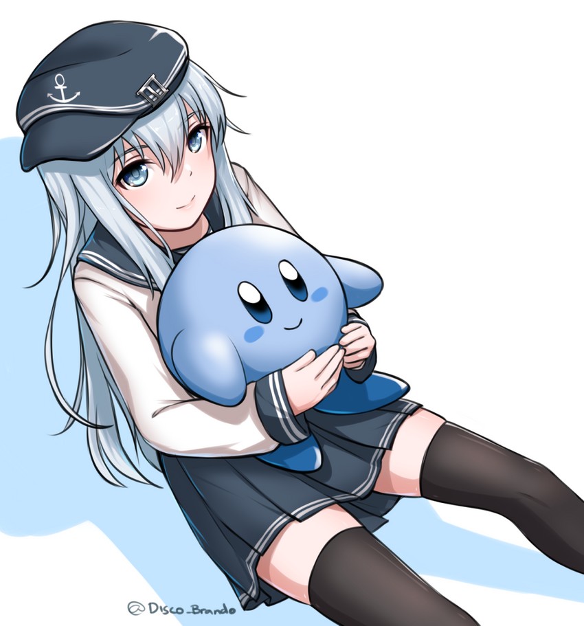 hibiki and kirby (kantai collection and 1 more) drawn by disco_brando