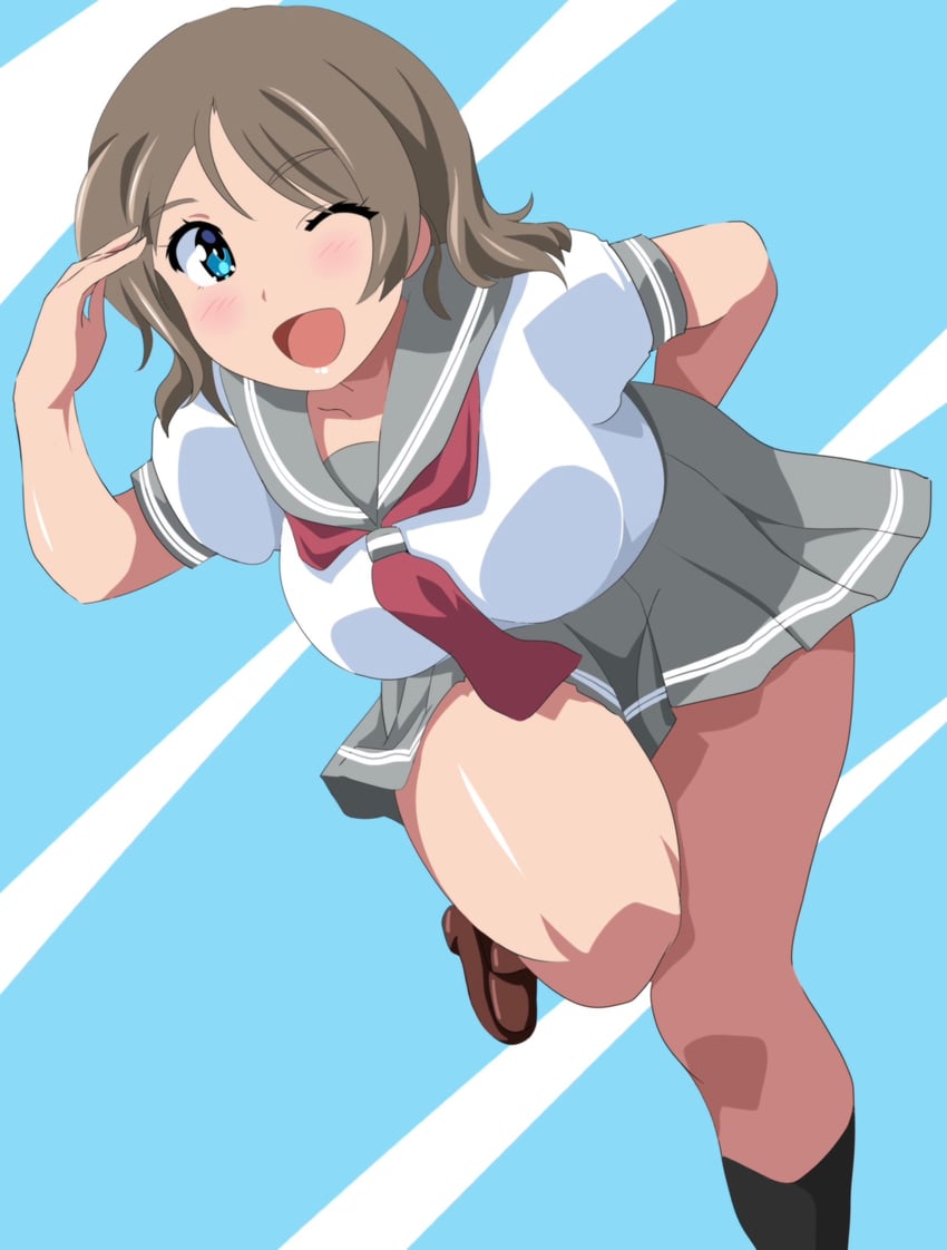 watanabe you (love live! and 1 more) drawn by supudere_(doki2sdale)