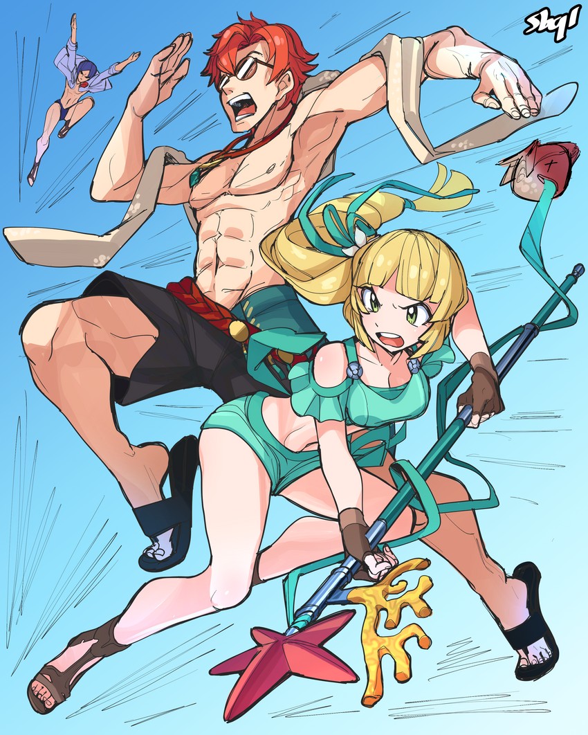 ingrid brandl galatea, sylvain jose gautier, and lorenz hellman gloucester (fire emblem and 2 more) drawn by sbql_(niaunclefan)