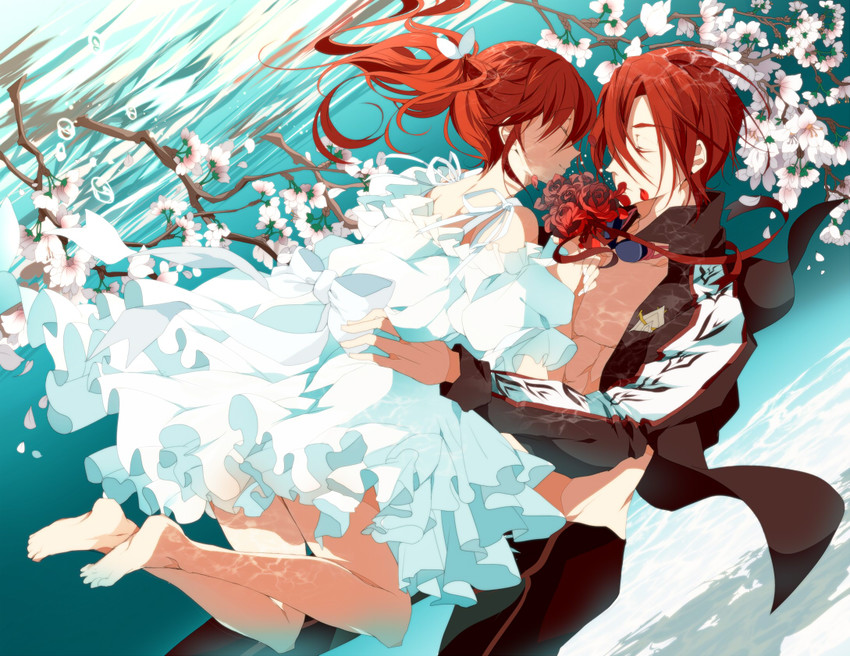 matsuoka rin and matsuoka gou (free!) drawn by mono_(freerotary)