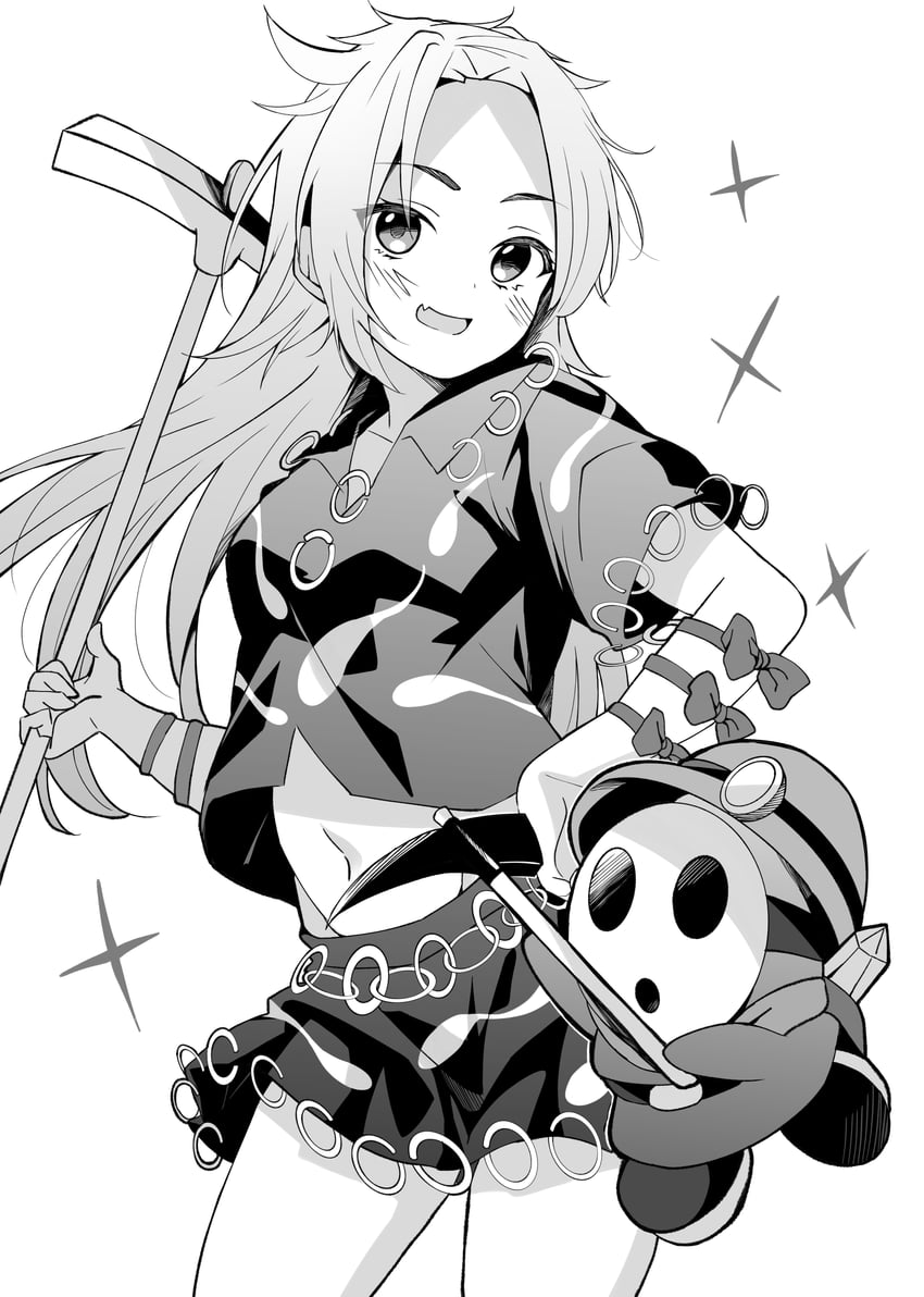 himemushi momoyo, shy guy, and exploring shy guy (touhou and 2 more) drawn by meimei_(meimei89008309)