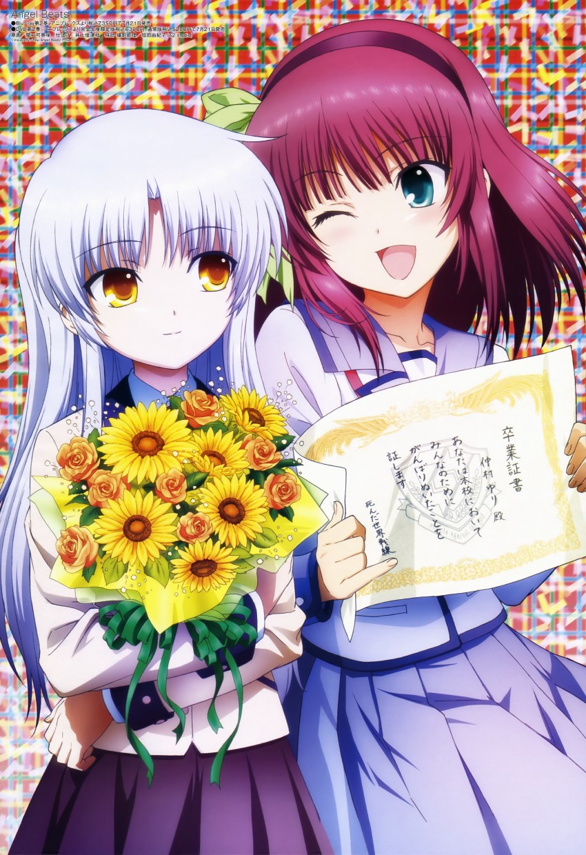tachibana kanade and nakamura yuri (megami magazine and 2 more) drawn by sekiguchi_kanami