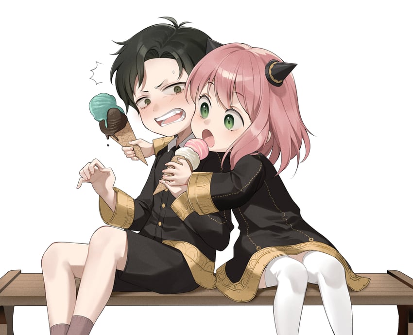 anya and damian desmond (spy x family) drawn by ddungddang
