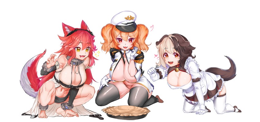 hachiko of castling, fenrir, and cerberus (last origin) drawn by devin_(ddagijk)