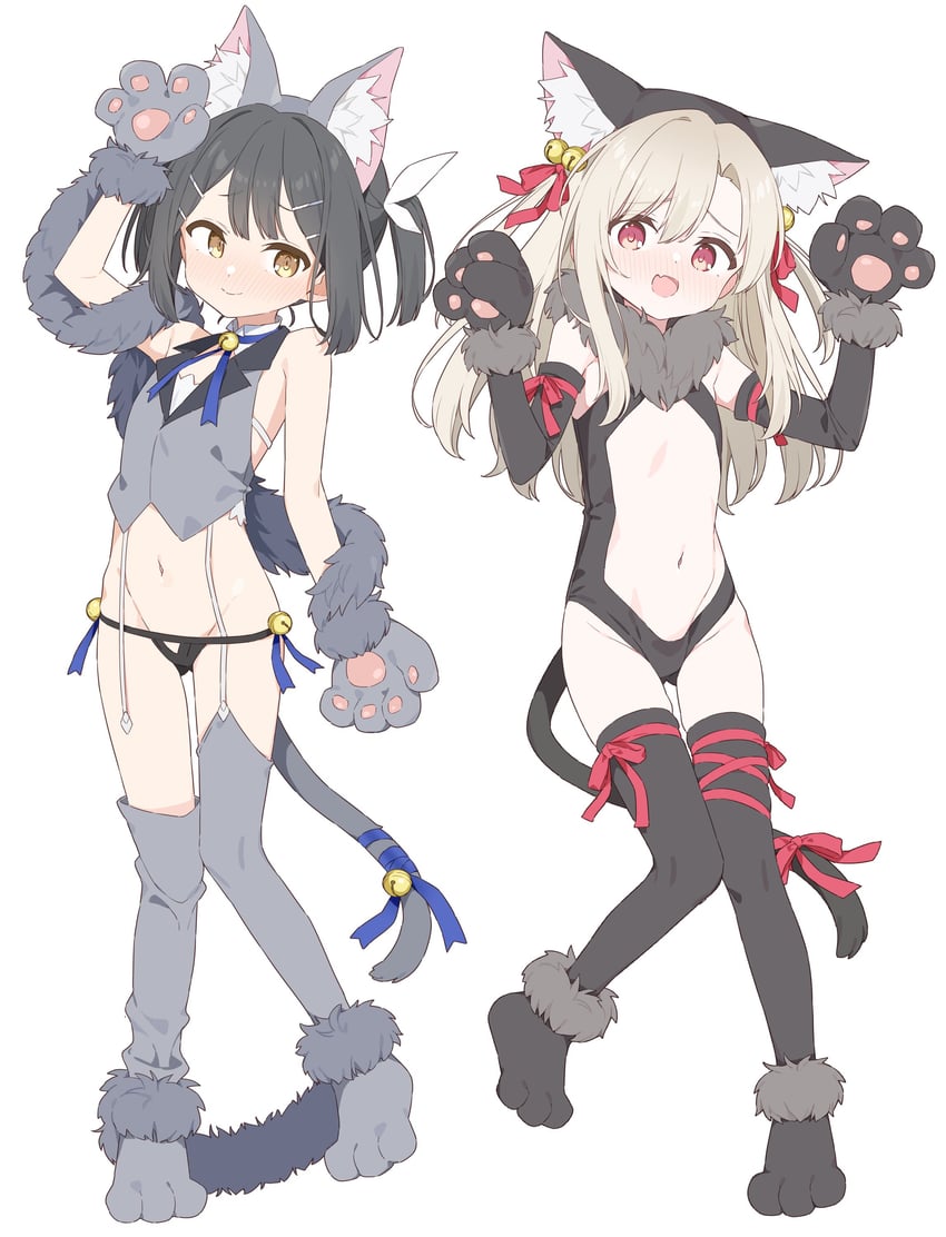 illyasviel von einzbern and miyu edelfelt (fate and 1 more) drawn by urotsuki_(ku9625)