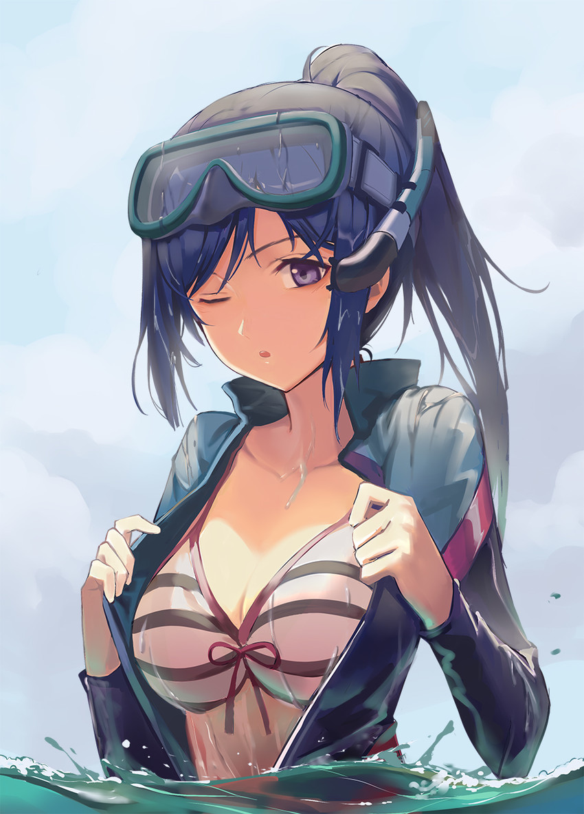 matsuura kanan (love live! and 1 more) drawn by huanxiang_heitu