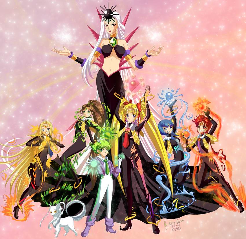 nabu, sin, nergal, ishtar, marduk, and 3 more (bishoujo senshi sailor moon and 1 more) drawn by elyn_gontier