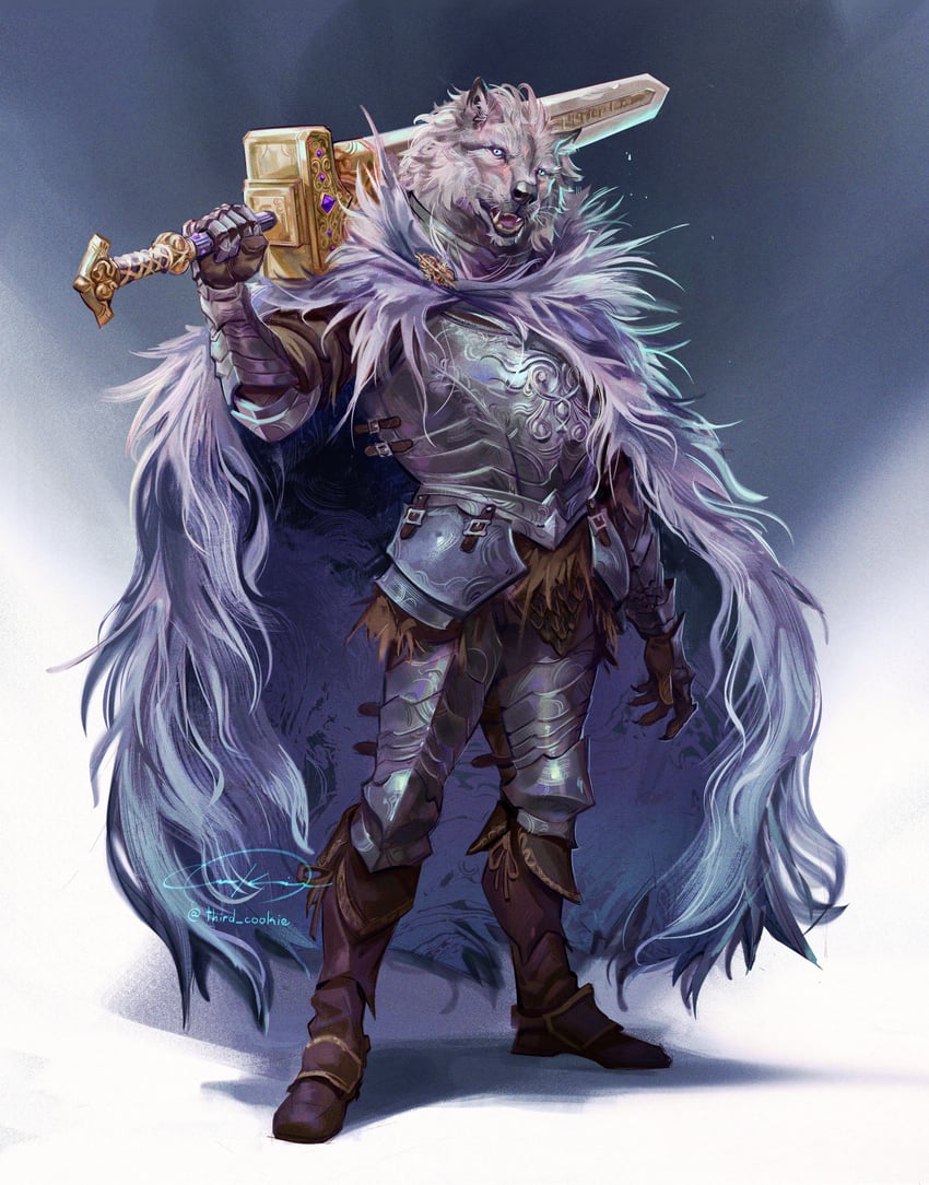 blaidd the half-wolf (elden ring) drawn by third_cookie
