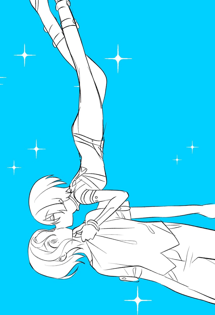 amate yuzuriha and shuji ito (gundam and 1 more) drawn by turumiya_s