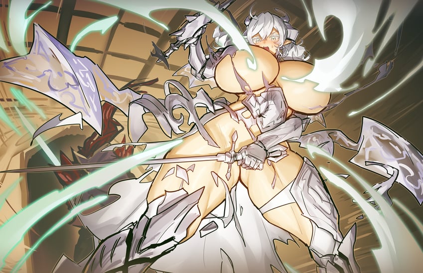 lovely labrynth of the silver castle and lady labrynth of the silver castle (yu-gi-oh!) drawn by melon22