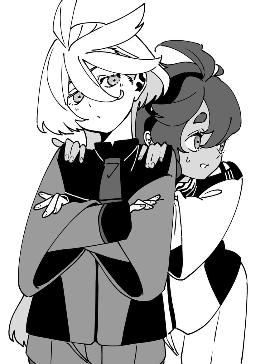 suletta mercury and miorine rembran (gundam and 1 more) drawn by aoe_(jump)