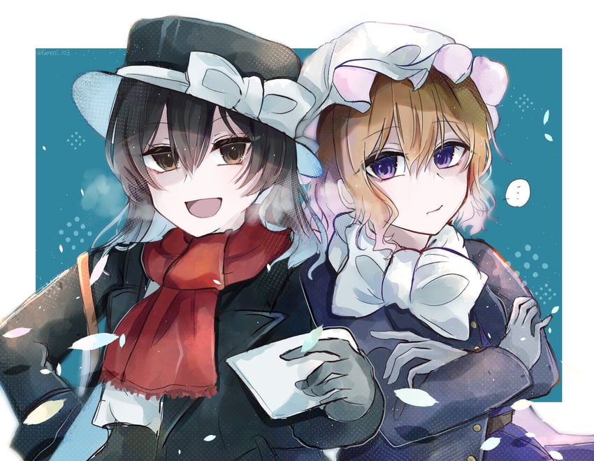 usami renko and maribel hearn (touhou) drawn by kamenozoki_ai