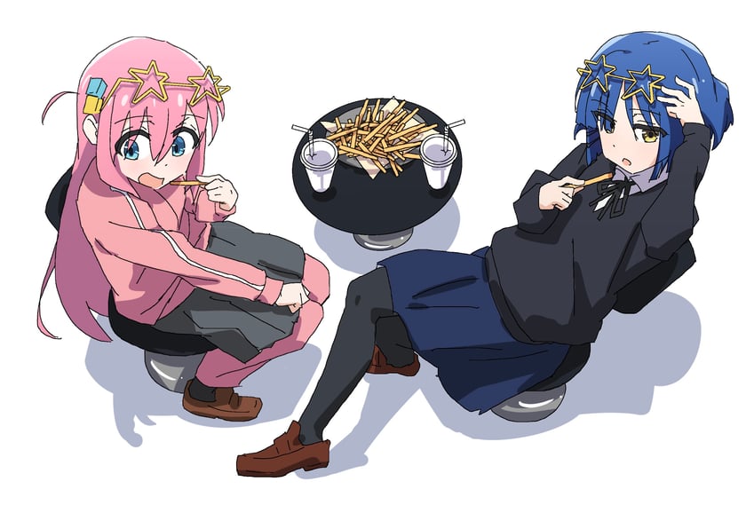 gotoh hitori and yamada ryo (bocchi the rock!) drawn by oekakiism