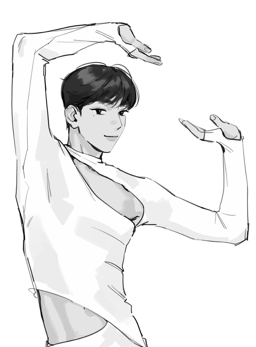 zhang hao (real life and 1 more) drawn by haotmeal