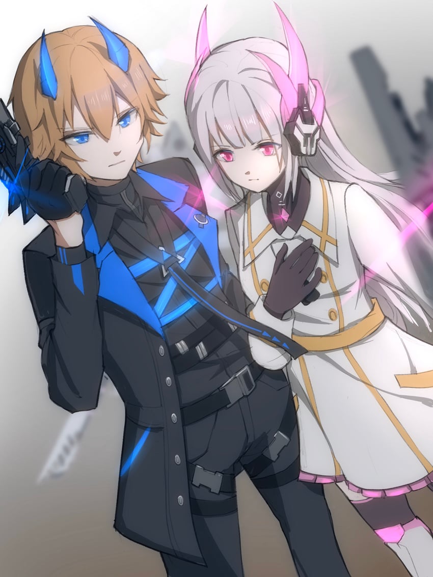 liv, lee, liv: eclipse, and lee: palefire (punishing: gray raven) drawn by qinling_qiufeng