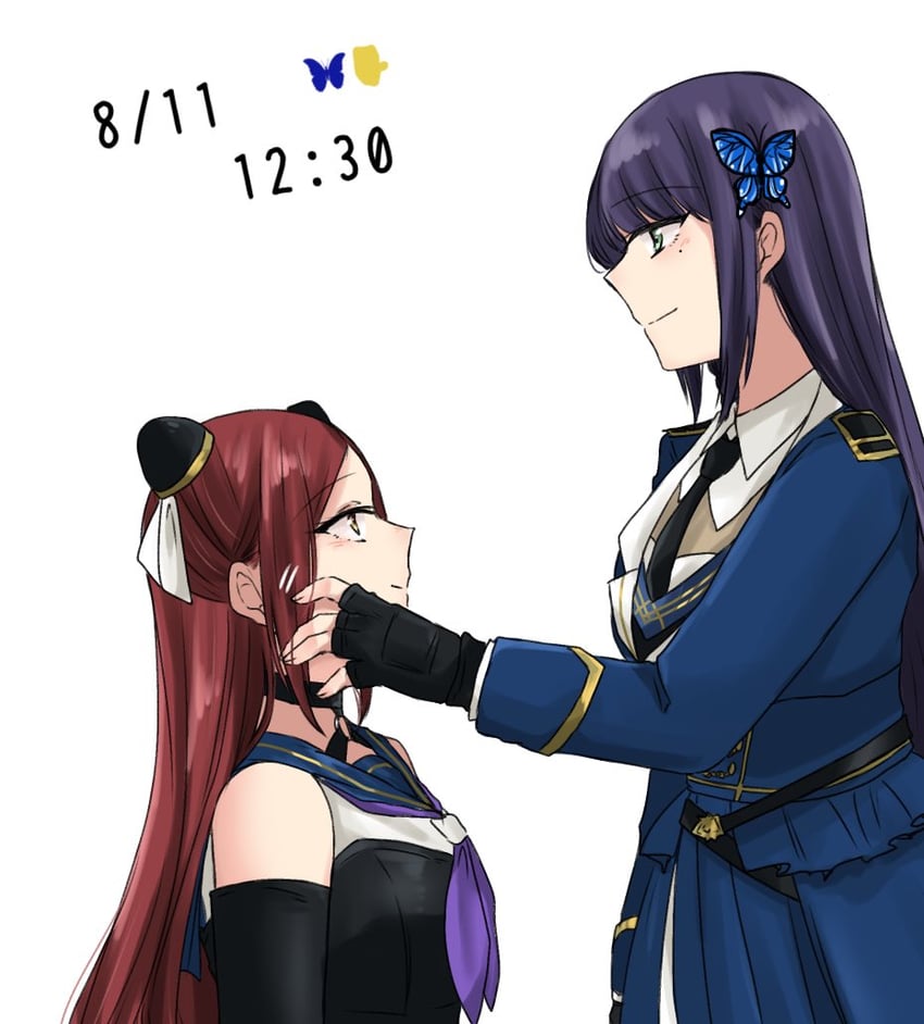 funada kiito and shiba tomoshibi (assault lily) drawn by nigari_(ngari_0115)