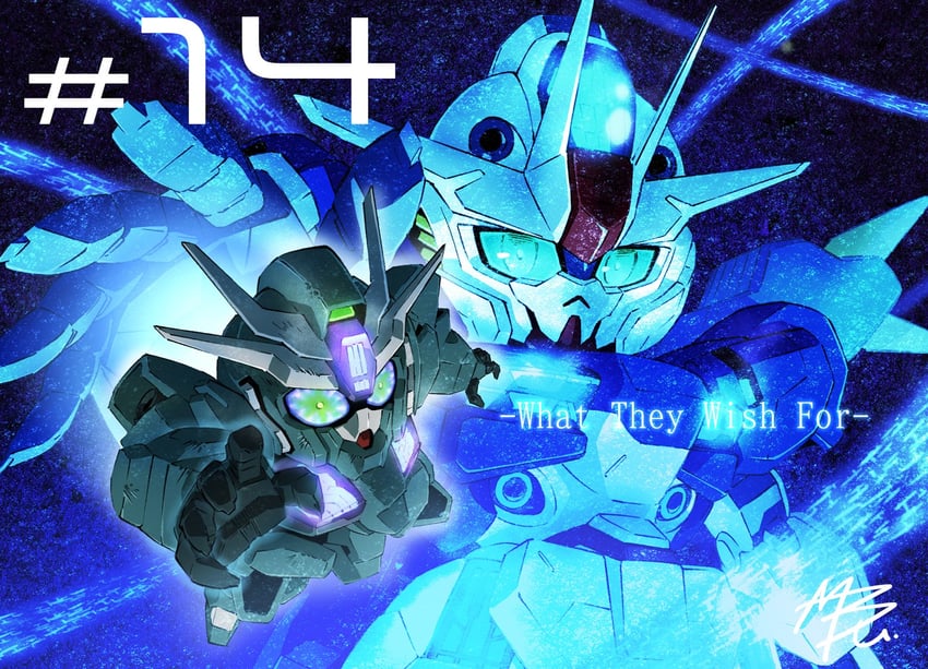 gundam aerial rebuild and gundam lfrith ur (gundam and 2 more) drawn by katayama_manabu