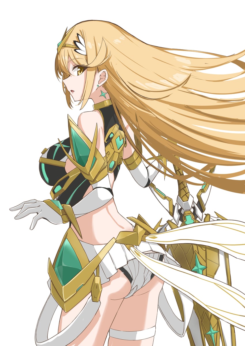 mythra (xenoblade chronicles and 1 more) drawn by aotsuba