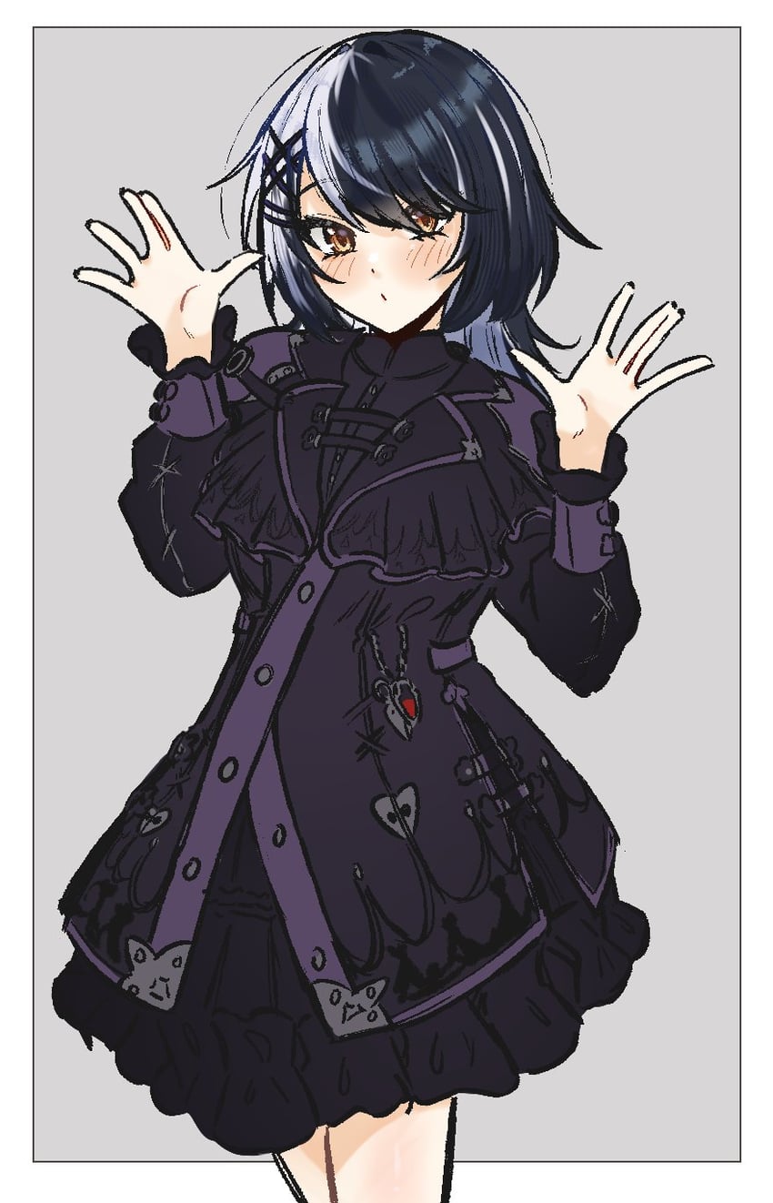 shiori novella (hololive and 1 more) drawn by penguin_stamp