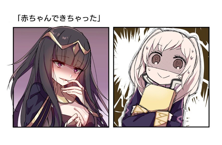 female robin and tharja (fire emblem and 1 more) drawn by mabokku