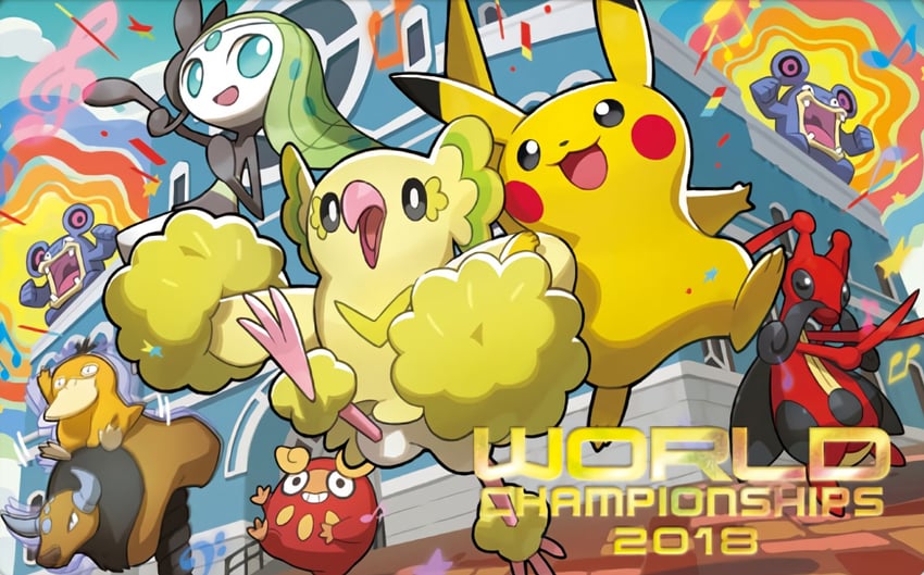 pikachu, litten, psyduck, meloetta, oricorio, and 4 more (pokemon and 1 more) drawn by saitou_naoki