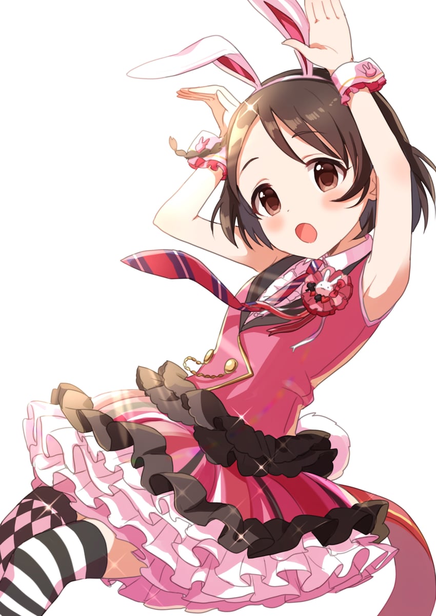 sasaki chie (idolmaster and 2 more) drawn by buchi_(y0u0ri_)