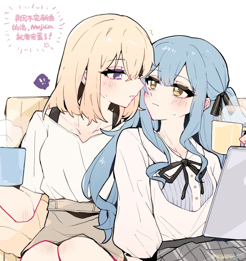 togawa sakiko and misumi uika (bang dream! and 1 more) drawn by kyou_039