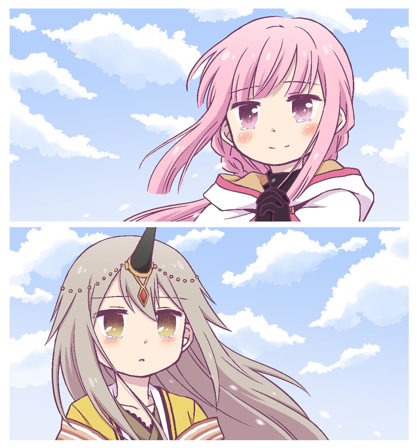 tamaki iroha and kureha yuna (mahou shoujo madoka magica and 1 more) drawn by yuzuno_nana
