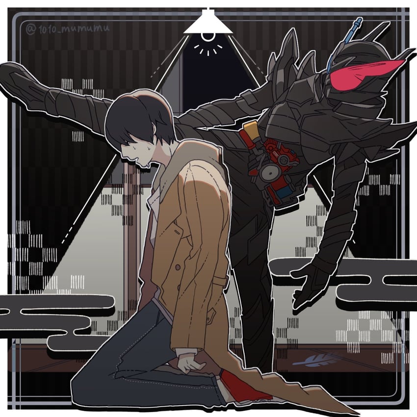 kamen rider build and kiryuu sento (kamen rider and 1 more) drawn by 1010_mumumu