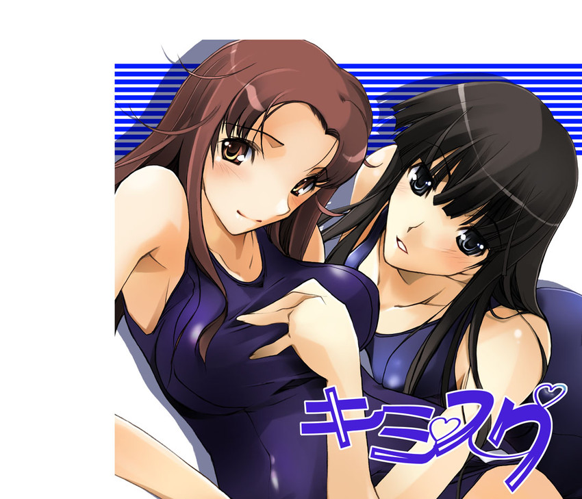 futami eriko and hoshino yuumi (kimi kiss) drawn by nagare_hyougo
