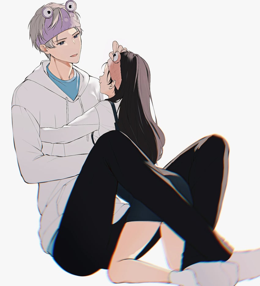 protagonist and xavier (love and deepspace) drawn by manatsuki_manata