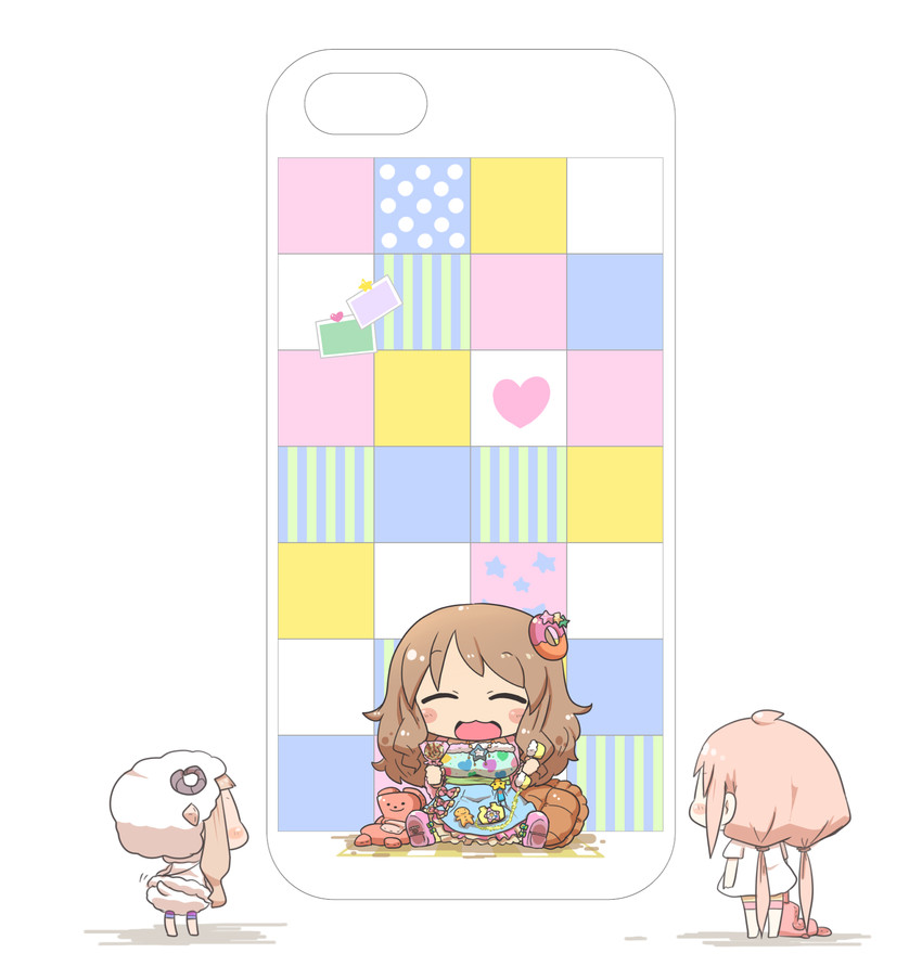 futaba anzu, moroboshi kirari, and ichihara nina (idolmaster and 1 more) drawn by inishie