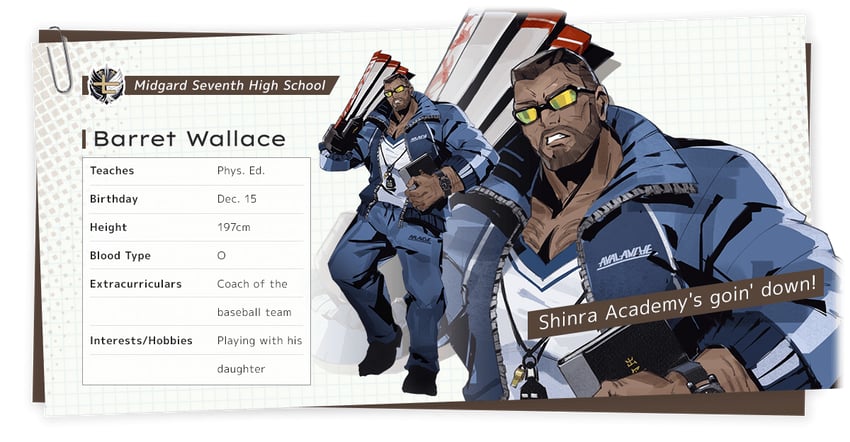 barret wallace (final fantasy and 2 more) drawn by fujise_lisa