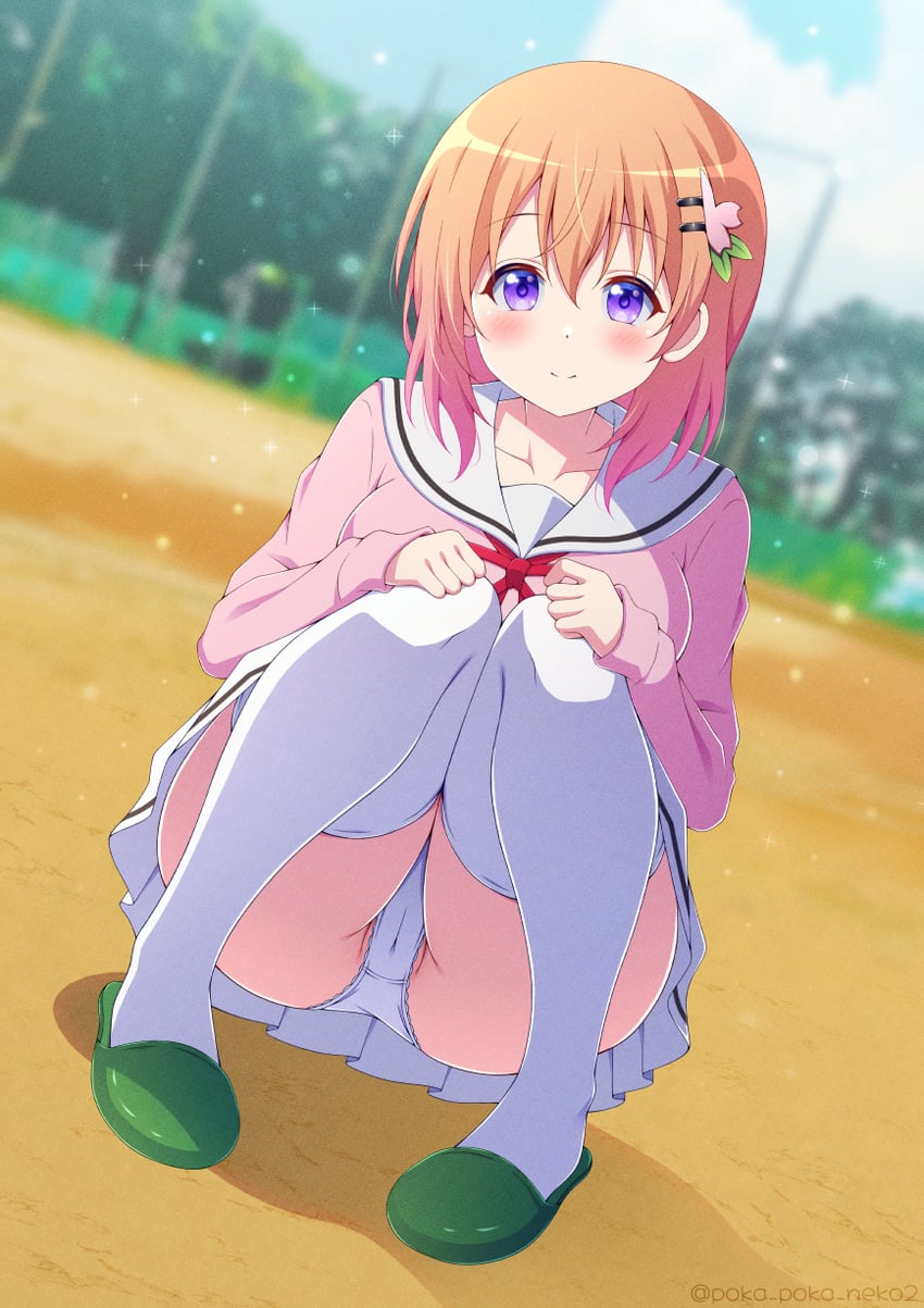 hoto cocoa (gochuumon wa usagi desu ka?) drawn by poka_poka_neko