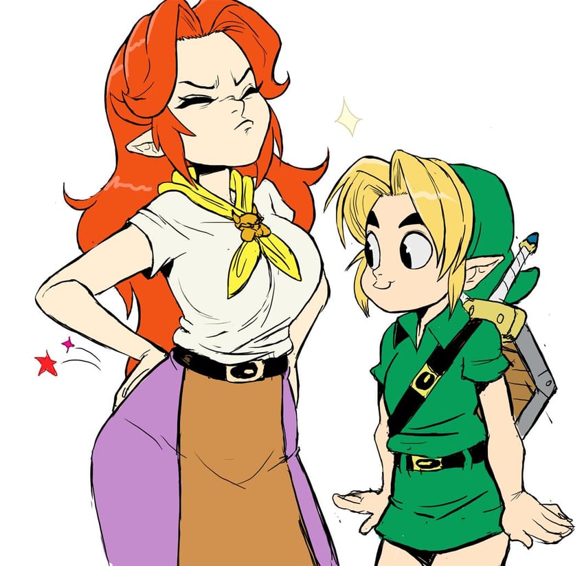 link, young link, and cremia (the legend of zelda and 1 more) drawn by teevo