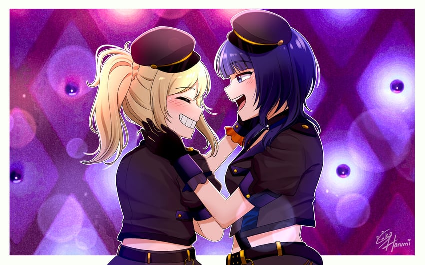 miyashita ai and asaka karin (love live! and 1 more) drawn by ska.harumi