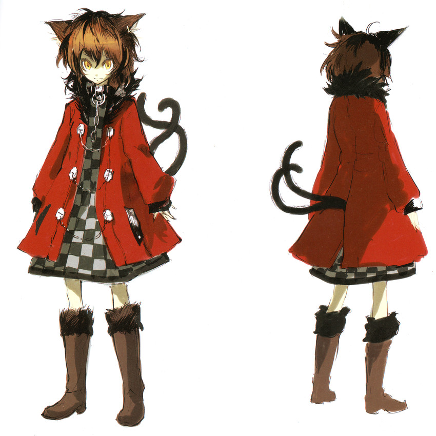 chen (touhou and 2 more) drawn by banpai_akira