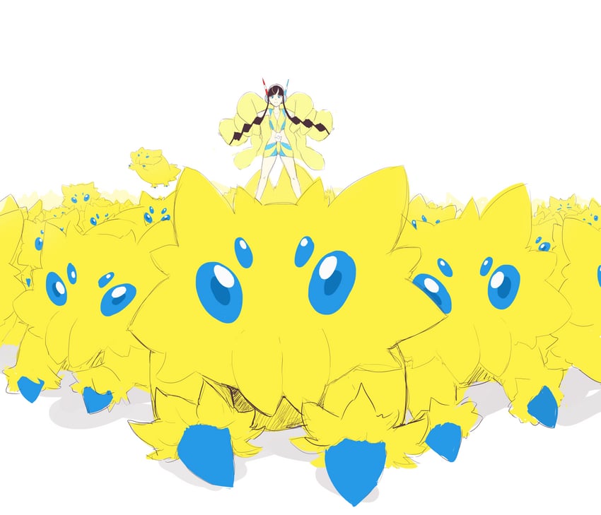 elesa and joltik (pokemon and 1 more) drawn by fatmanass