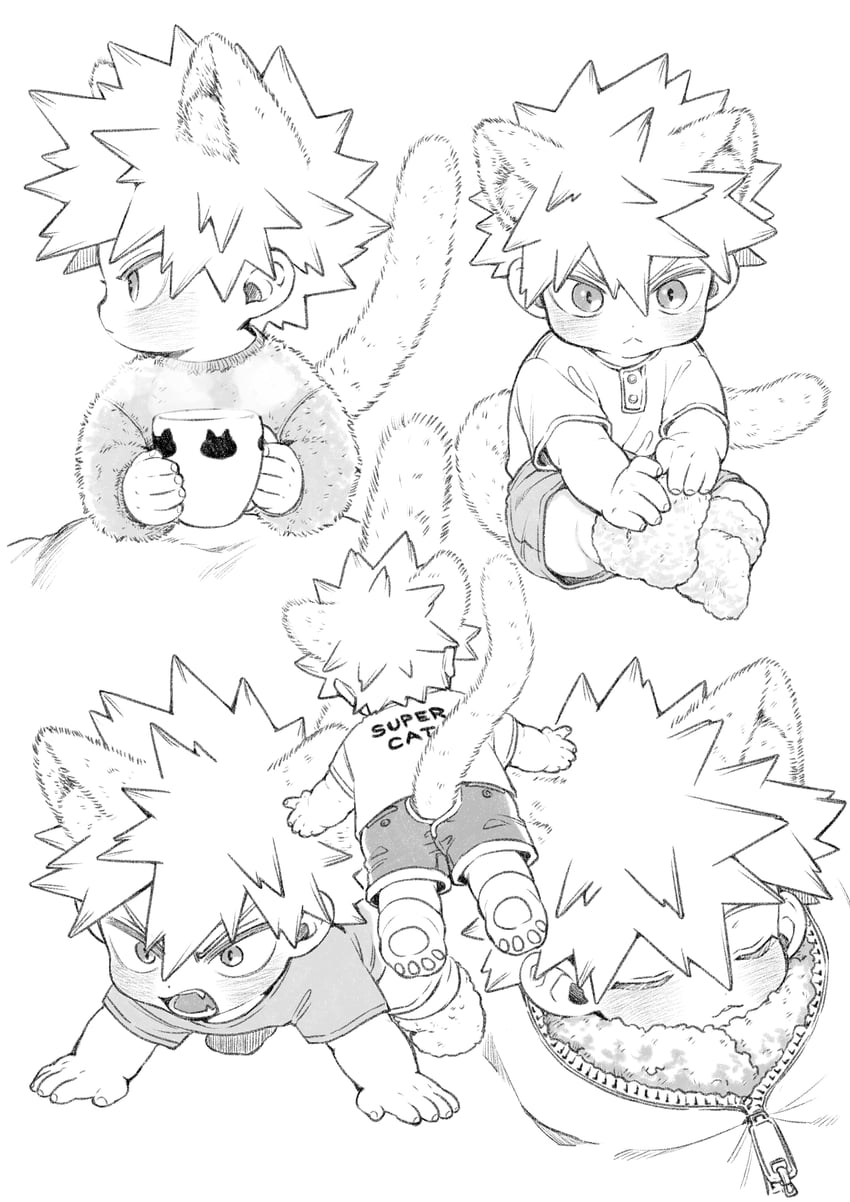 bakugou katsuki (boku no hero academia) drawn by sato_unta