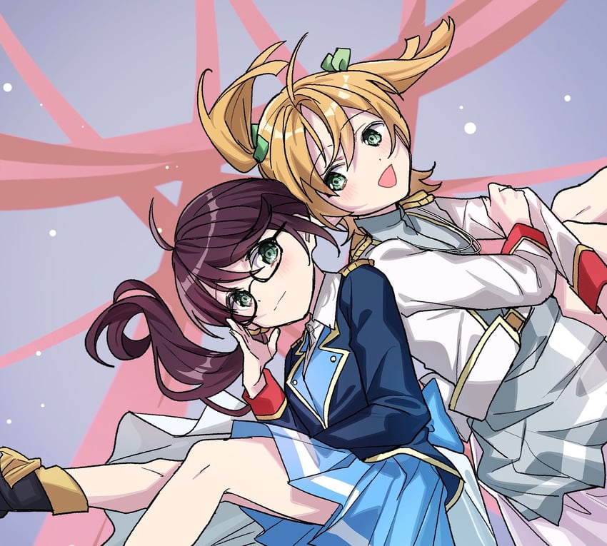 daiba nana and hoshimi junna (shoujo kageki revue starlight) drawn by maruiusausagi