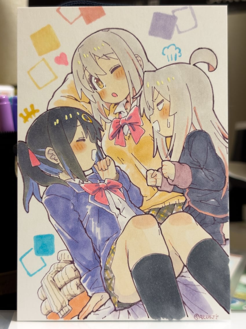 oyama mahiro, oyama mihari, and oyama matsuri (onii-chan wa oshimai!) drawn by matado_(almukha)