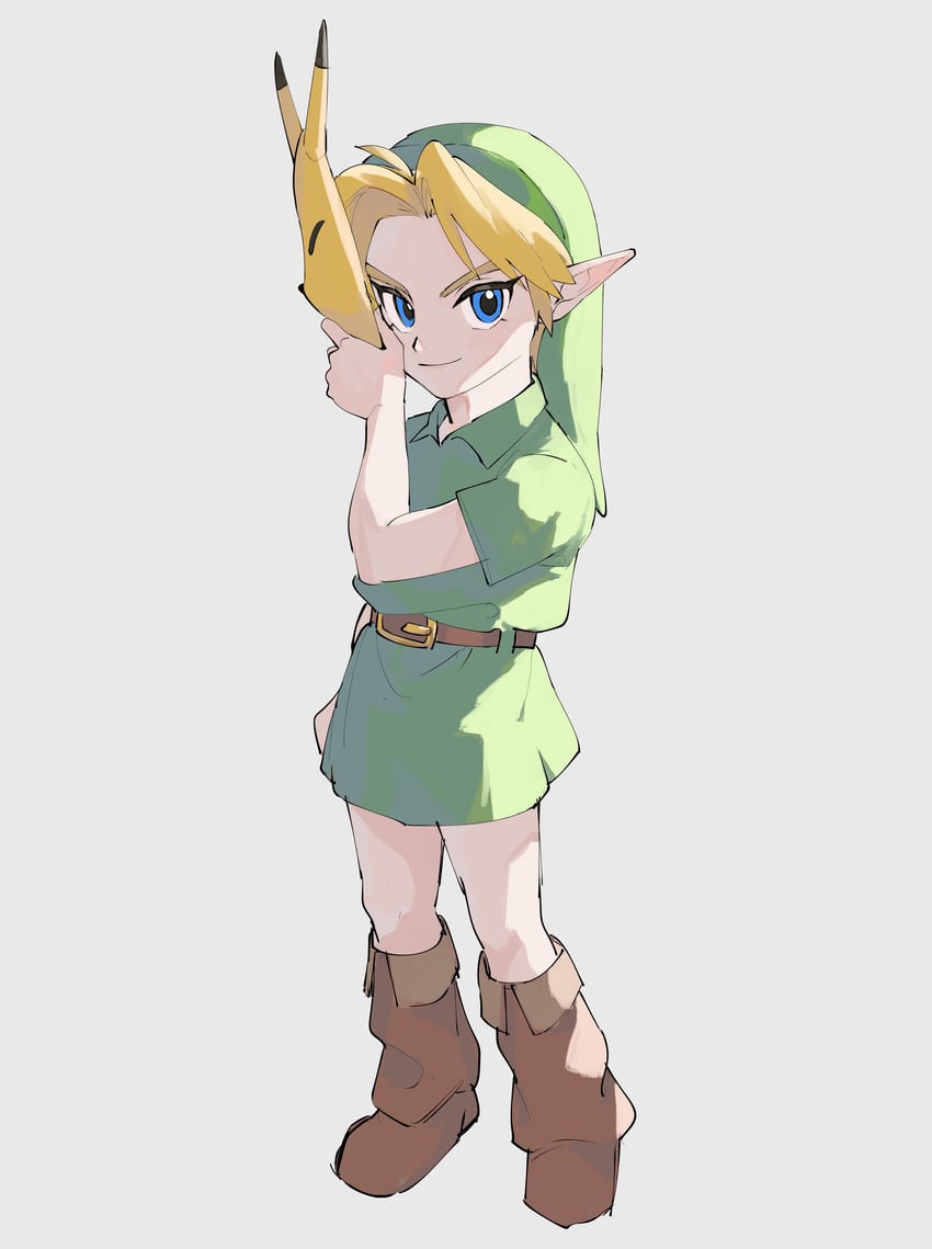 link and young link (the legend of zelda and 1 more) drawn by yamori_(yamoooon21)