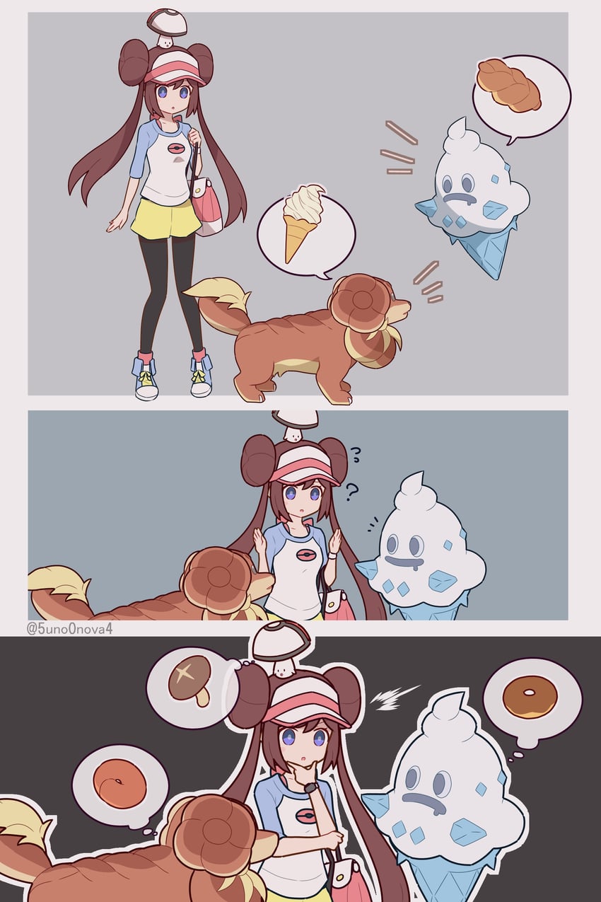 rosa, foongus, vanillish, and dachsbun (pokemon and 1 more) drawn by 343rone
